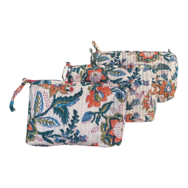 Nécessaire Indiana Kantha Quilt  - Kit com 3