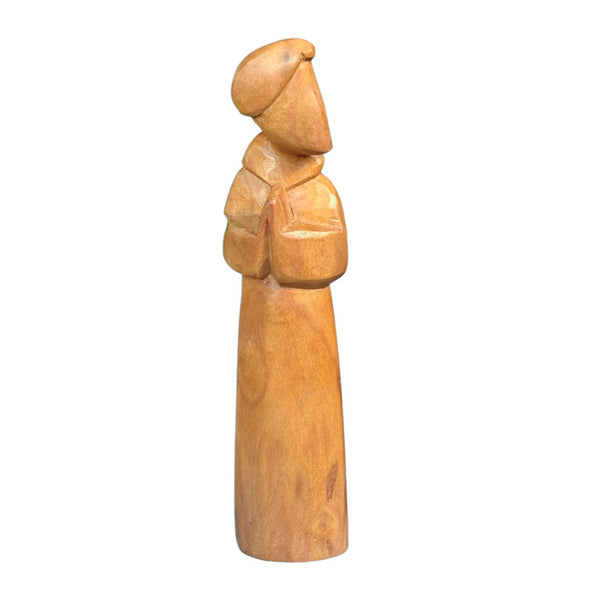 Escultura Francisco de Assis de Madeira M - Nil Morais