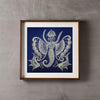 Pintura Batik Chinesa com Moldura