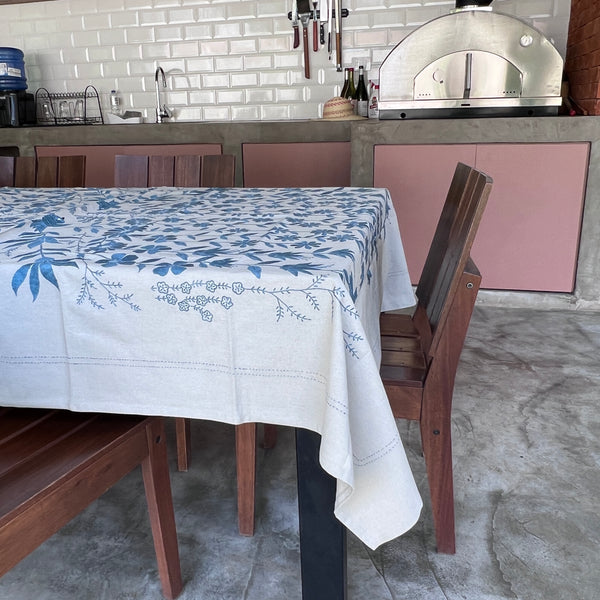 Toalha de mesa indiana bordada
