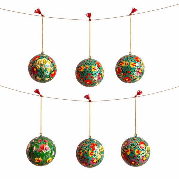Kit 6 Bolas de Natal - Caxemira