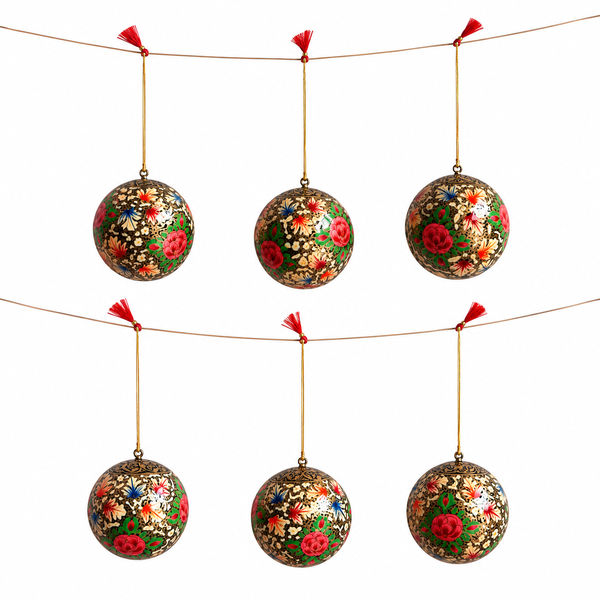 Kit 6 Bolas de Natal - Caxemira