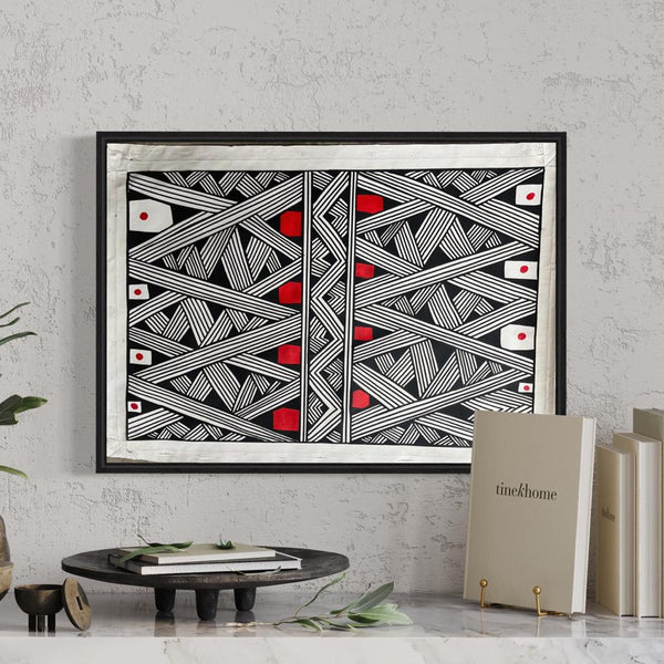 Pintura Indígena Waxamani Mehinako Xingu - 70x50cm