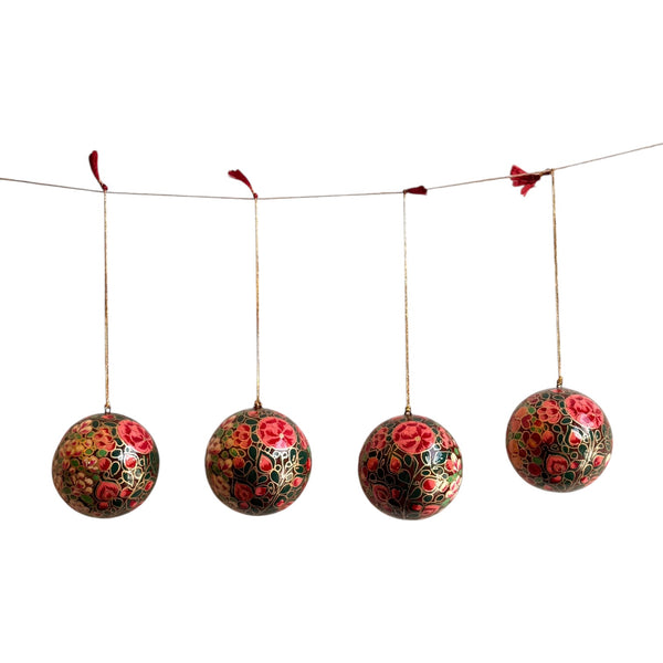 Kit 4 Bolas de Natal - Caxemira