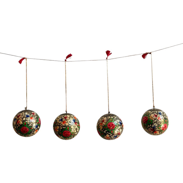 Kit 4 Bolas de Natal - Caxemira
