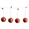 Kit 4 Bolas de Natal - Caxemira