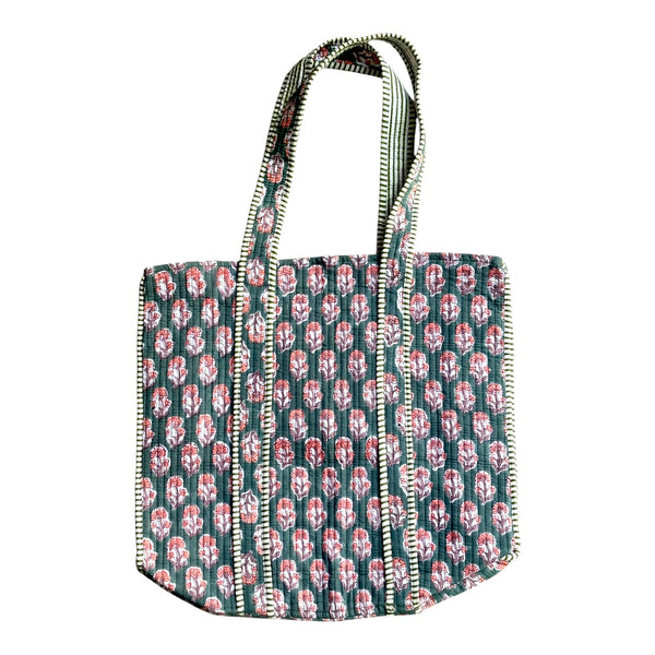 Bolsa Indiana Kantha Quilt - Dupla Face
