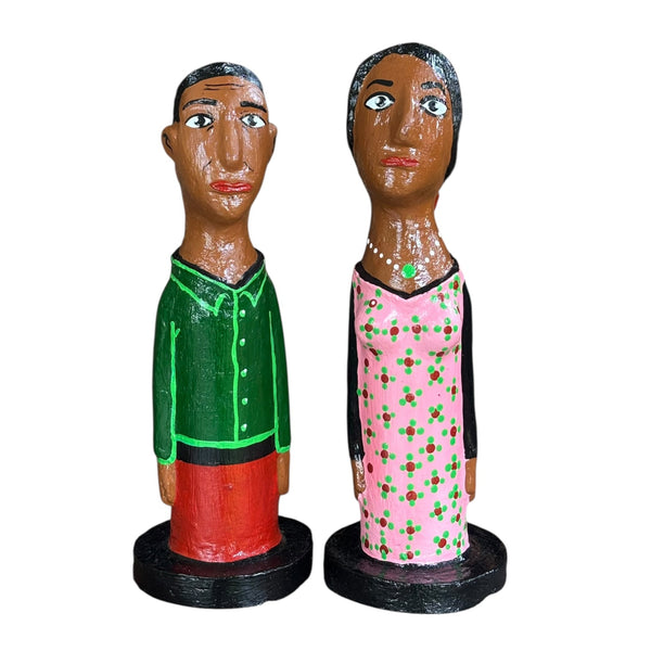 Escultura Casal Nordestino de Papel Machê