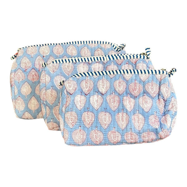 Nécessaire Indiana Kantha Quilt  - Kit com 3