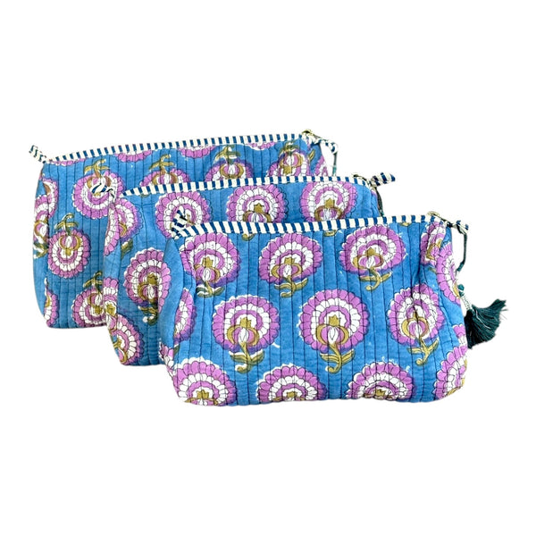 Nécessaire Indiana Kantha Quilt  - Kit com 3
