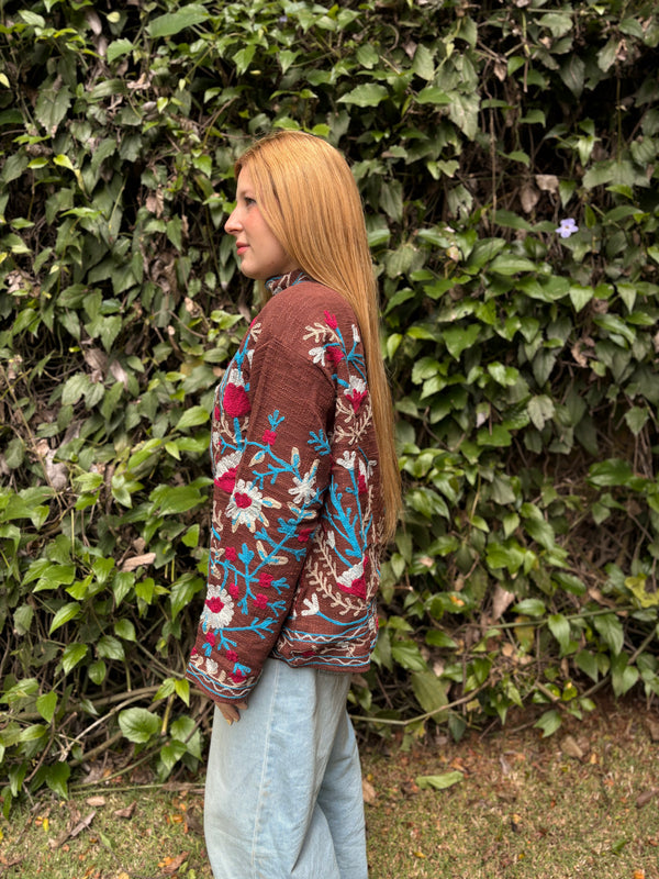 Jaqueta Indiana Bordada Cotton M/G