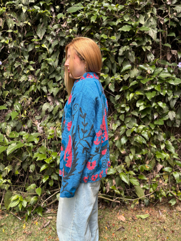 Jaqueta Indiana Bordada Cotton M/G