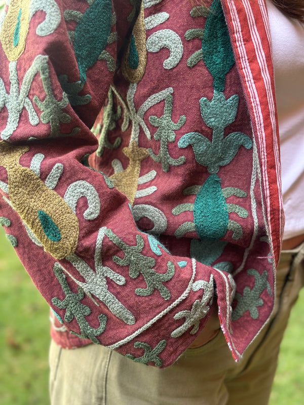 Jaqueta Indiana Bordada Cotton P