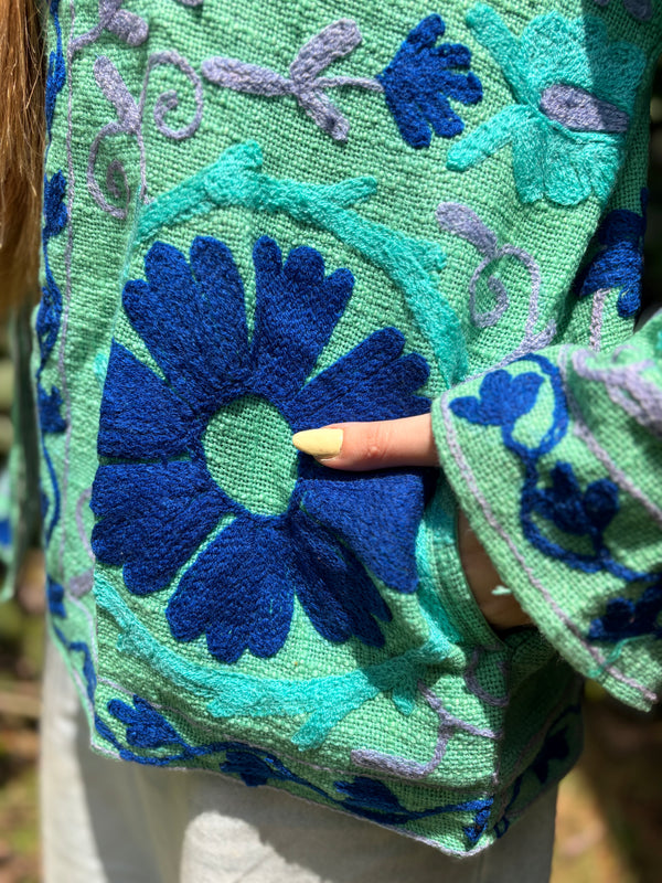 Jaqueta Indiana Bordada Cotton M/G