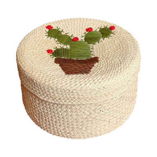Cesta Colombiana Cacto com Tampa