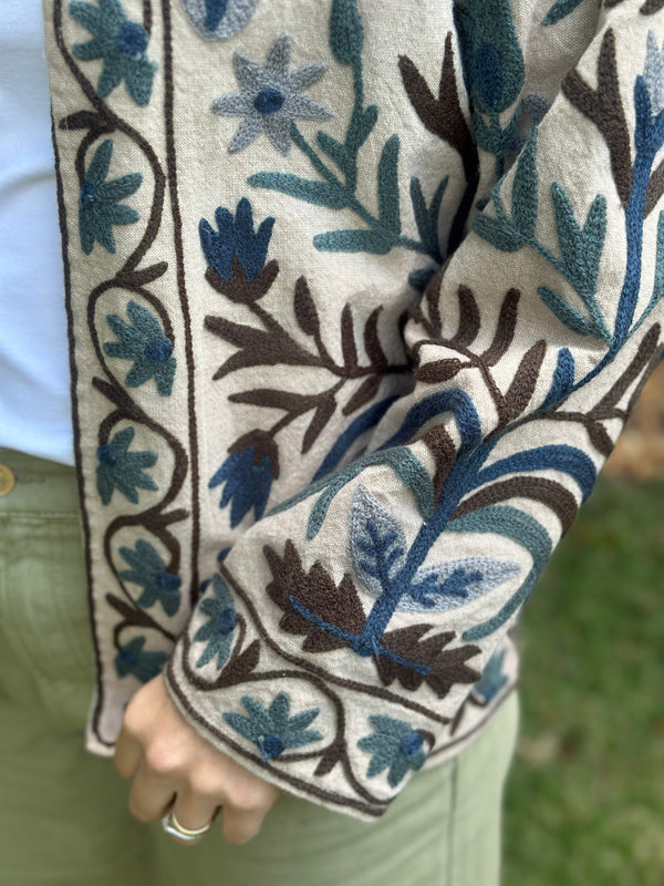 Jaqueta Indiana Bordada Cotton P