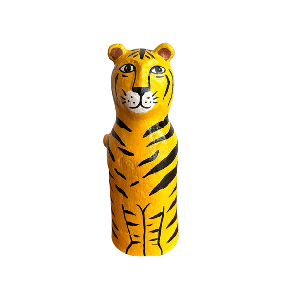 Escultura Tigre de Papel Machê