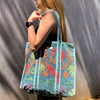 Bolsa Indiana Suzani Velvet - Dupla Face