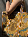 Bolsa Indiana Suzani Velvet - Dupla Face
