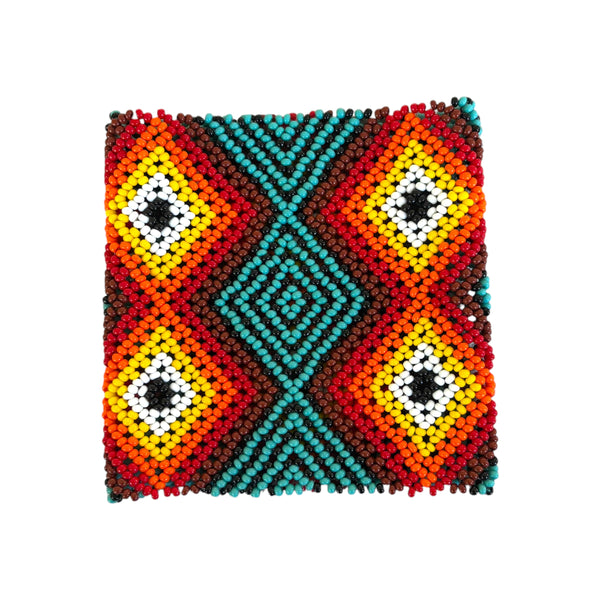Pulseira Kamayurá – Arte Ancestral em Miçangas