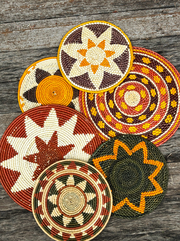 Conjunto 2 Mandalas de Palha de Tucumã