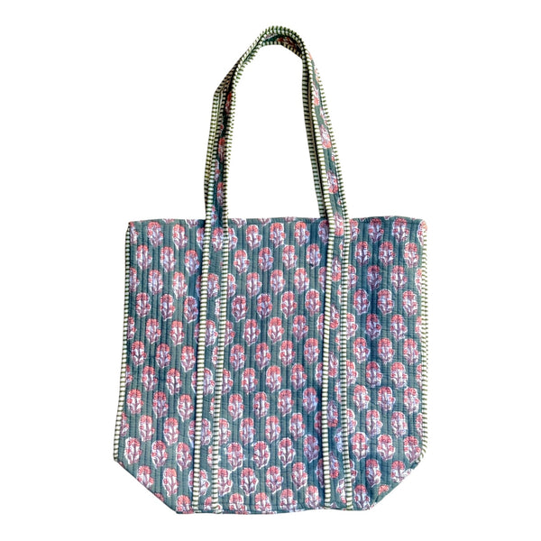 Bolsa Indiana Kantha Quilt - Dupla Face
