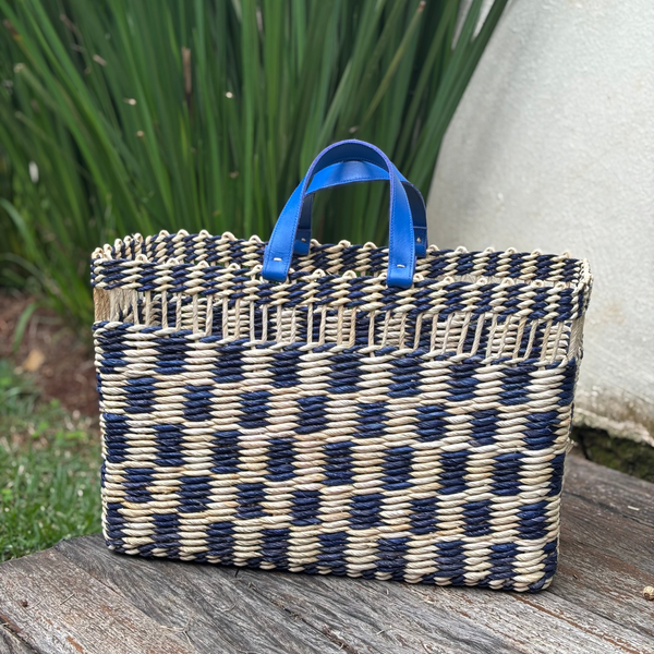Bolsa de Palha Xadrez