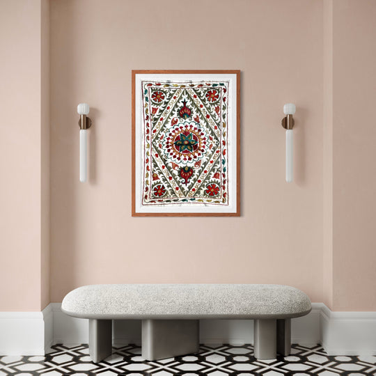 Tecido Bordado Suzani - Uzbequistão