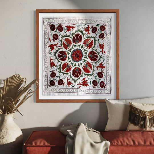 Tecido Bordado Suzani - Uzbequistão