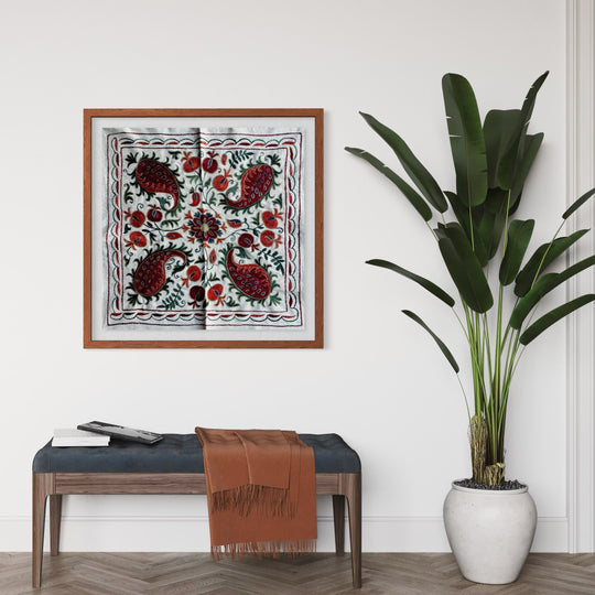 Tecido Bordado Suzani - Uzbequistão