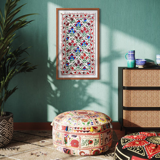 Tecido Bordado Suzani - Uzbequistão