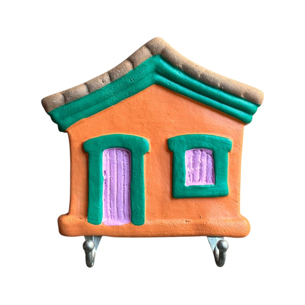 Porta-chaves de Cerâmica M - Artesão Leno