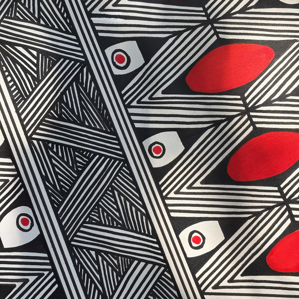 Pintura Indígena Waxamani Mehinako Xingu - 50x30