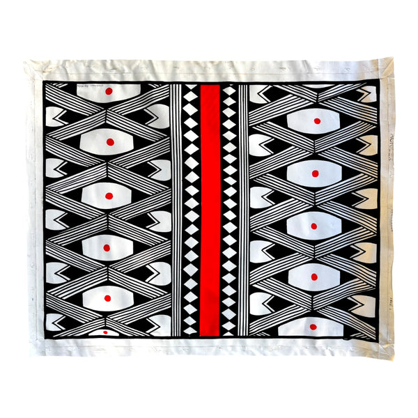 Pintura Indígena Waxamani Mehinako Xingu - 80x60cm