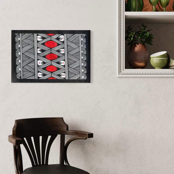 Pintura Indígena Waxamani Mehinako Xingu - 60x40