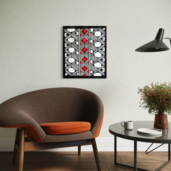 Pintura Indígena Waxamani Mehinako Xingu - 50x60