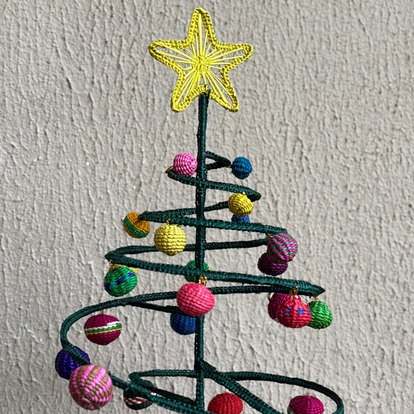 Árvore de Natal Colombiana de Fibra Natural