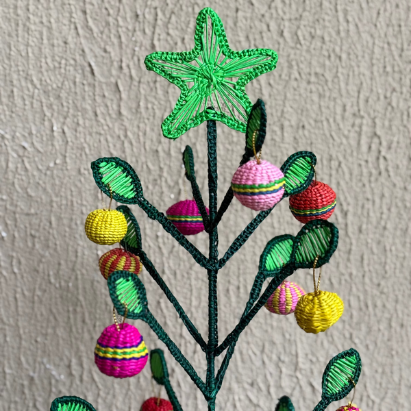 Árvore de Natal Colombiana de Fibra Natural