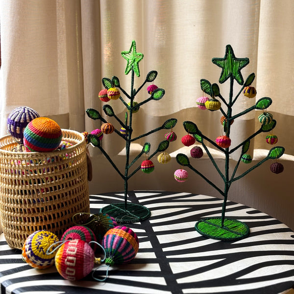 Árvore de Natal Colombiana de Fibra Natural