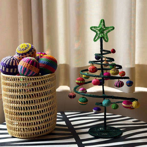 Árvore de Natal Colombiana de Fibra Natural