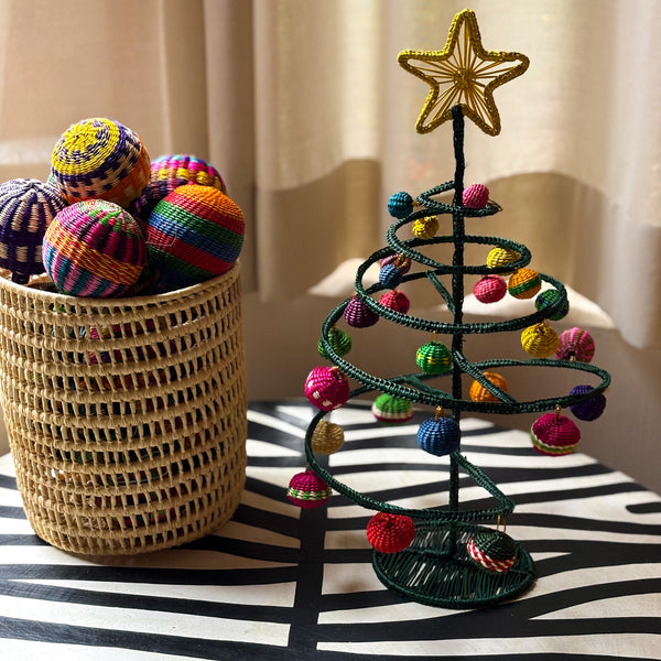 Árvore de Natal Colombiana de Fibra Natural