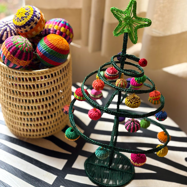 Árvore de Natal Colombiana de Fibra Natural