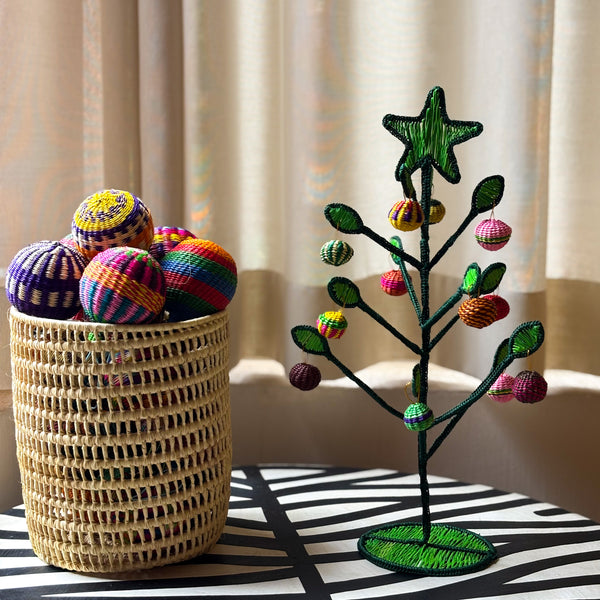 Árvore de Natal Colombiana de Fibra Natural