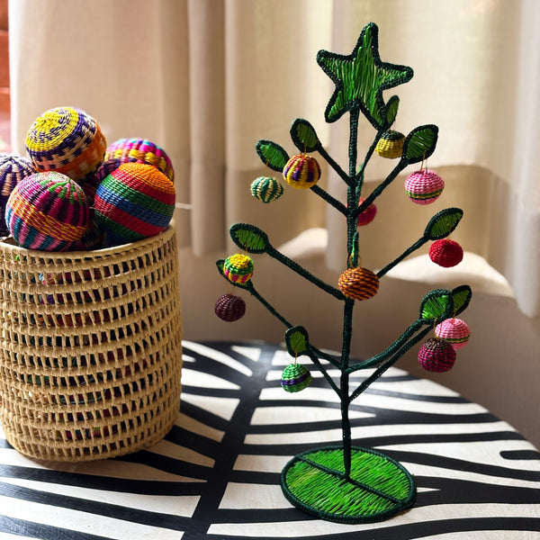 Árvore de Natal Colombiana de Fibra Natural