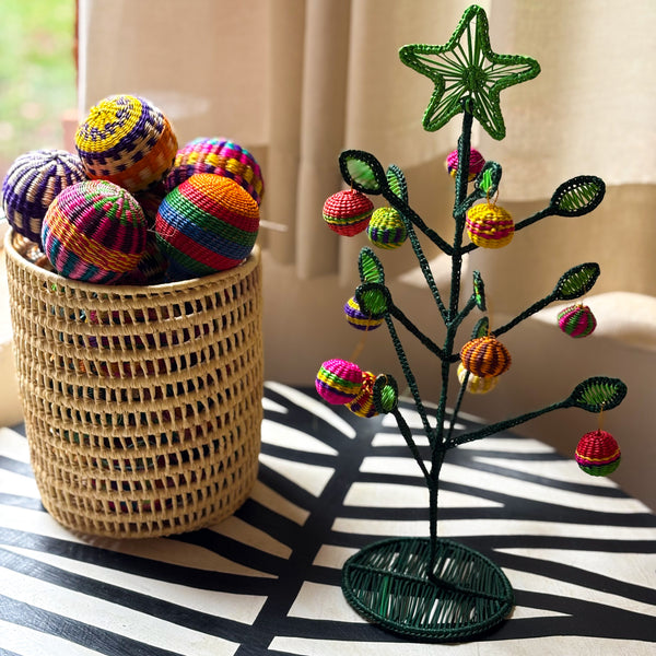 Árvore de Natal Colombiana de Fibra Natural