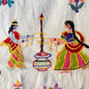 Tecido Indiano Bordado Cidade Ahmedabad