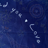 Tecido Indiano bordado Love is all Around You