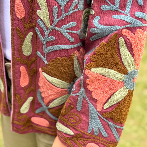 Jaqueta Indiana Bordada Cotton P
