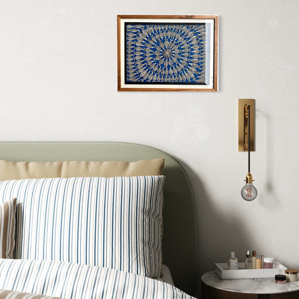 Pintura Indiana Madhubani com Moldura