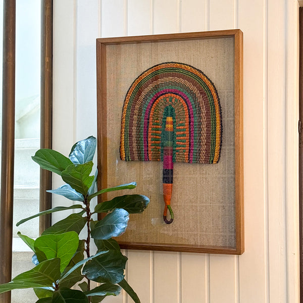 Leque Africano Bolgatanga Com Moldura